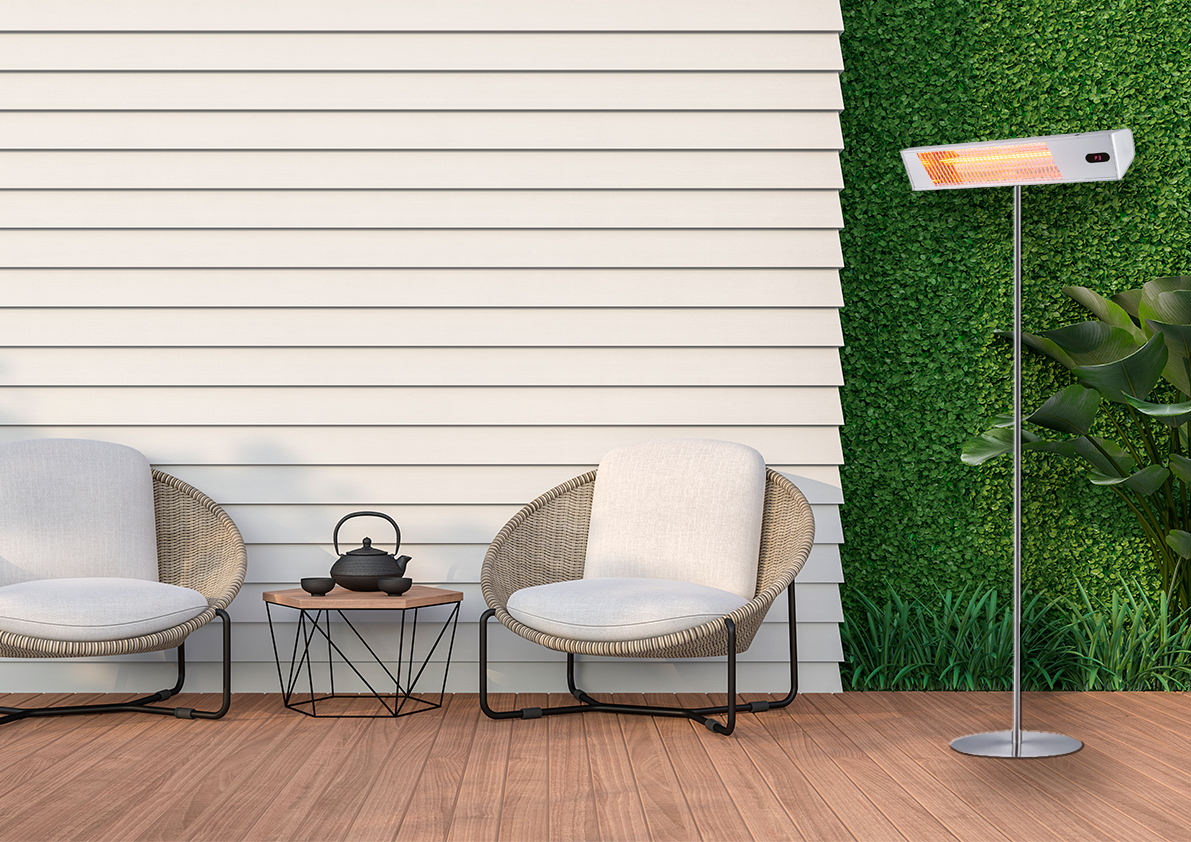 Piantana Infrarossi 2000w Per Esterno Con Design Elegante e