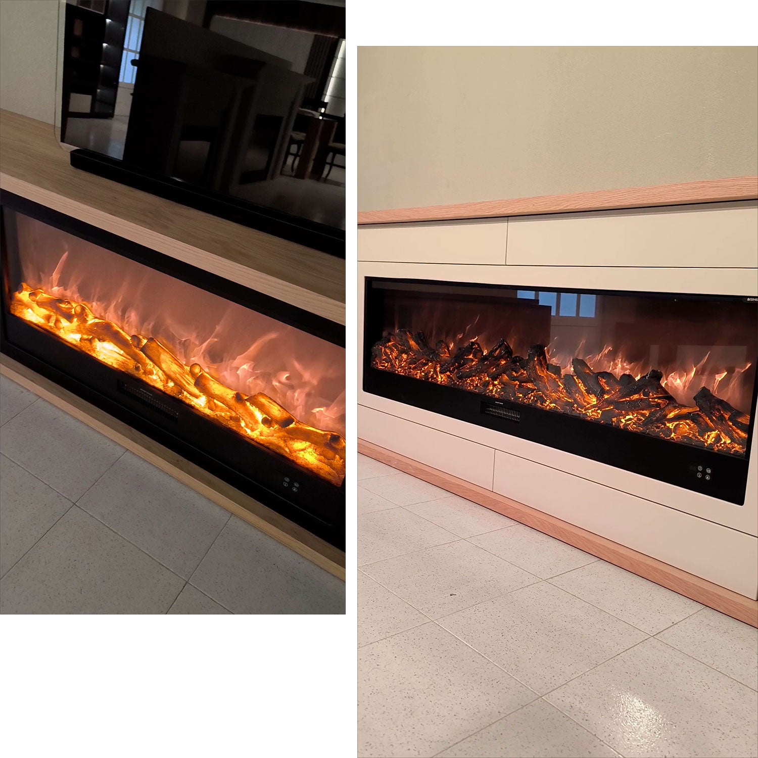 Caminetto Elettrico Amiata 180 Cm Eleganza e Calore Per La T