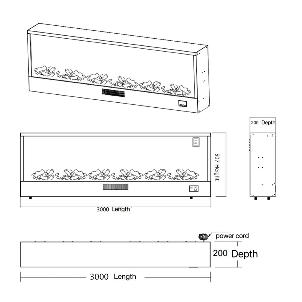Caminetto Etna 300 Eleganza e Calore Per La Tua Casa
