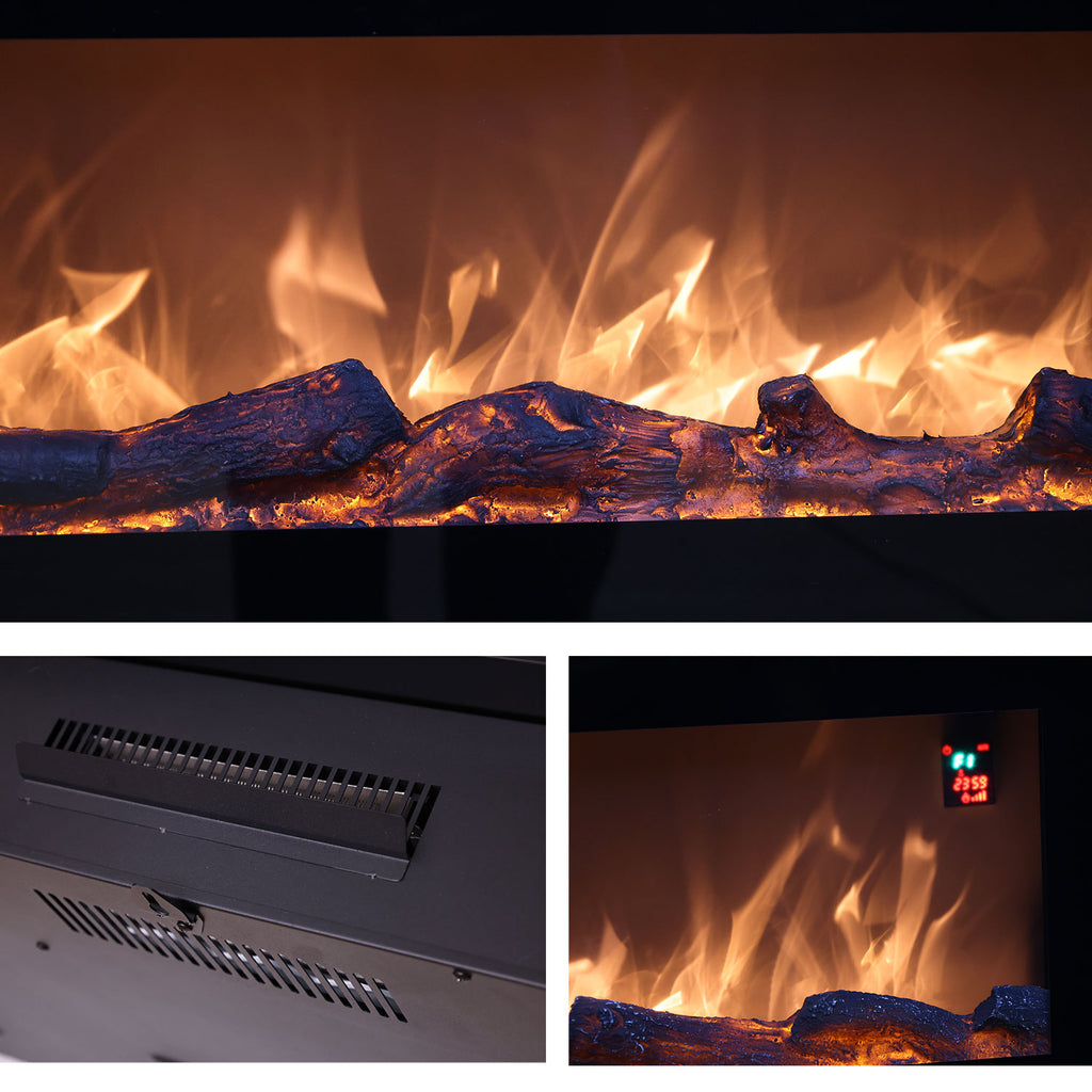 Caminetto Elettrico Aprica Design Elegante Riscaldamento Eff