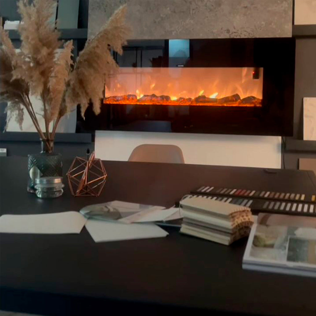 Caminetto Elettrico Sined Stelvio 128 Cm Eleganza e Calore P