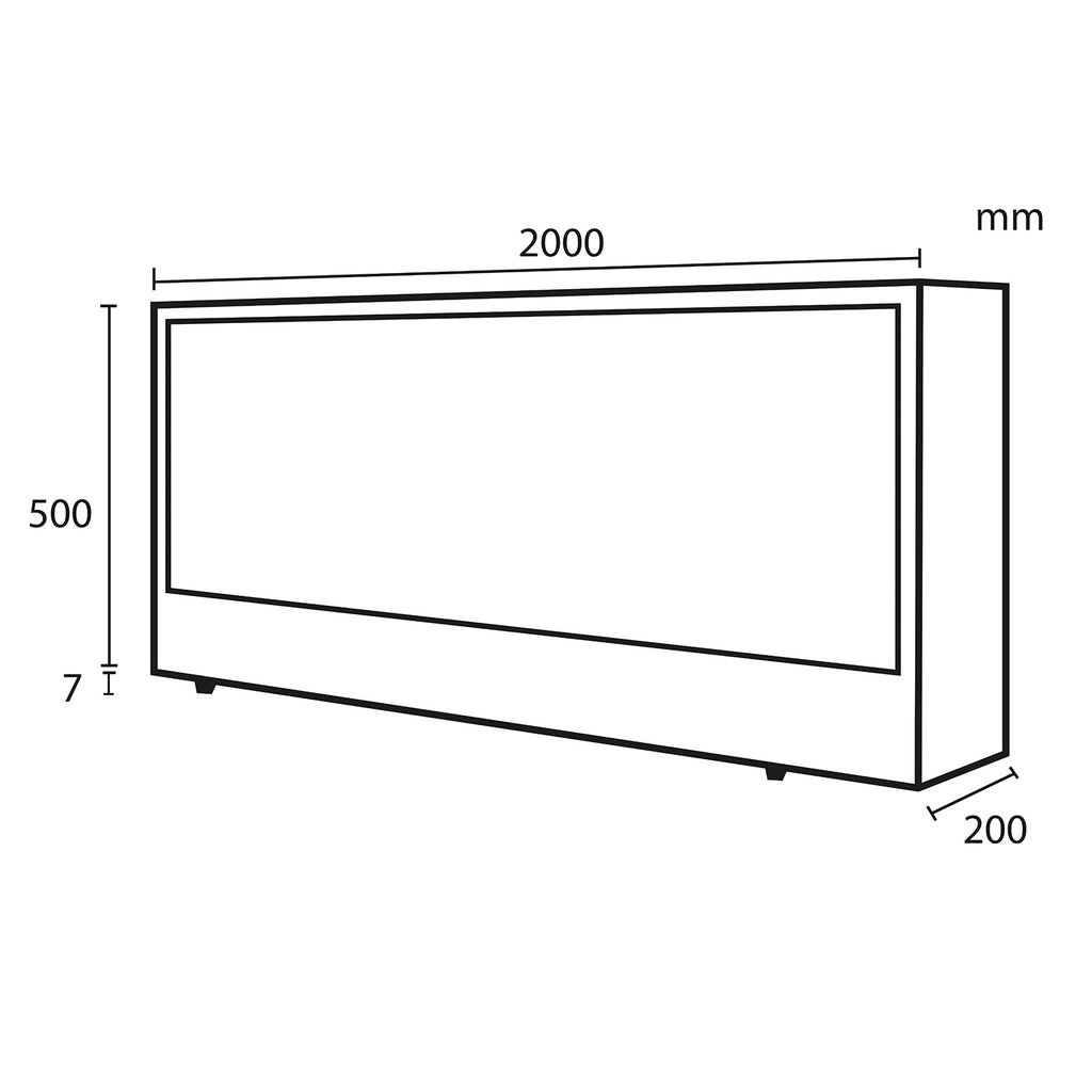 Caminetto Elettrico Vesuvio 200 Cm Eleganza e Calore Per Il 