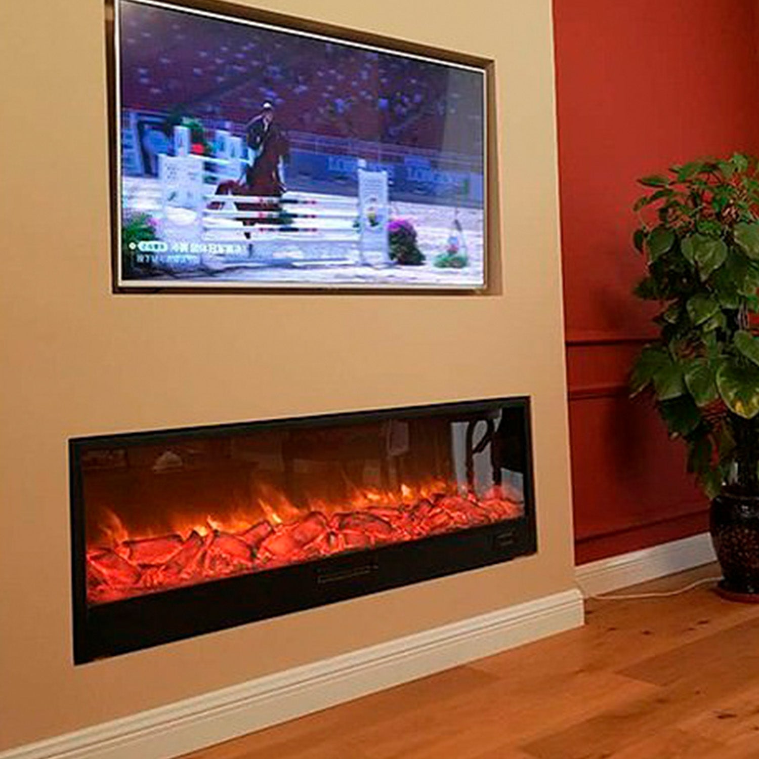 Caminetto Elettrico Vesuvio 200 Cm Eleganza e Calore Per Il 