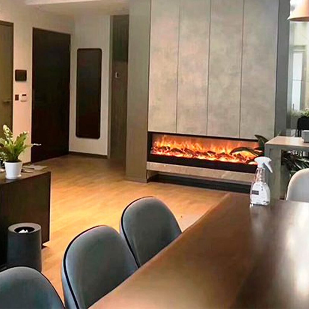 Caminetto Elettrico Vesuvio 200 Cm Eleganza e Calore Per Il 