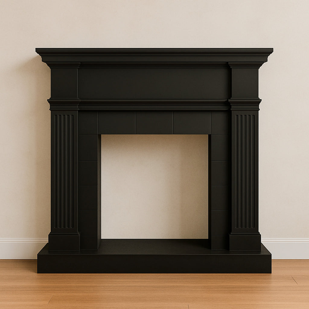 Scopri La Cornice In Legno Mdf Nero Profondo Per Caminetti C