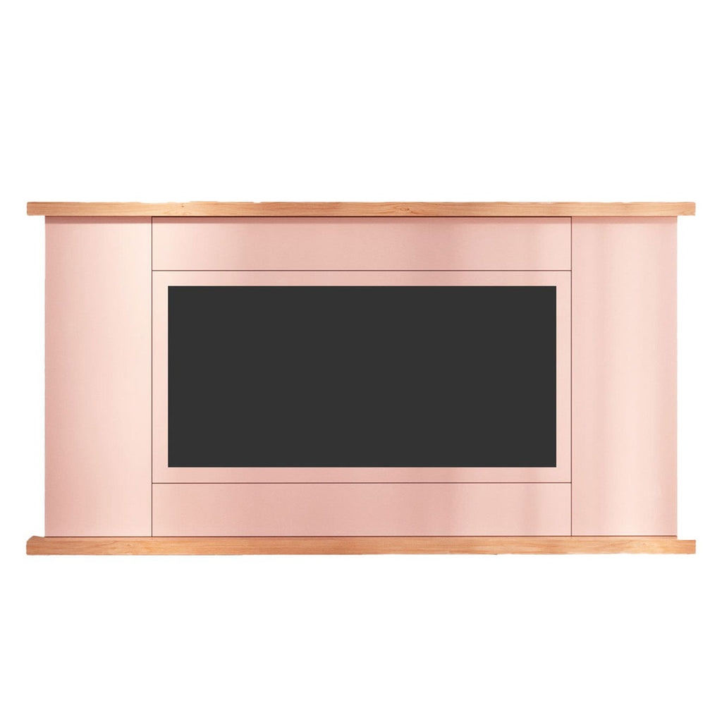 Mobile su misura per camino elettrico grigio chiaro