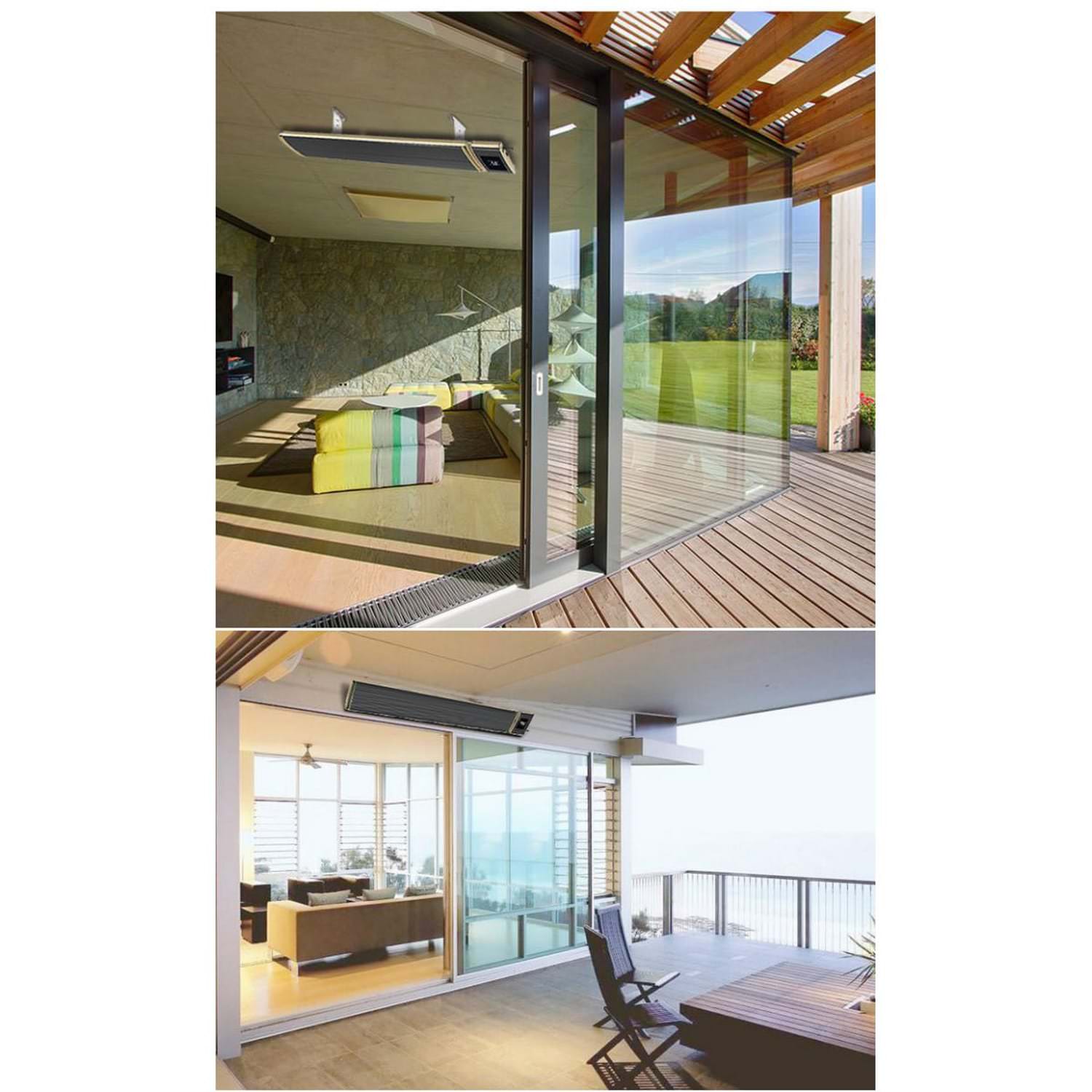 Riscaldatore Infrarossi Wi Fi 2400W con App per Smartphone Elegante Economico e Facile da Usare