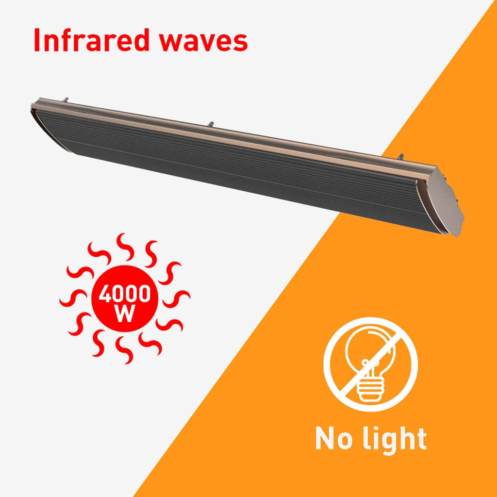 Riscaldatore Infrarossi Industriale 4000W Eleganza e Qualita