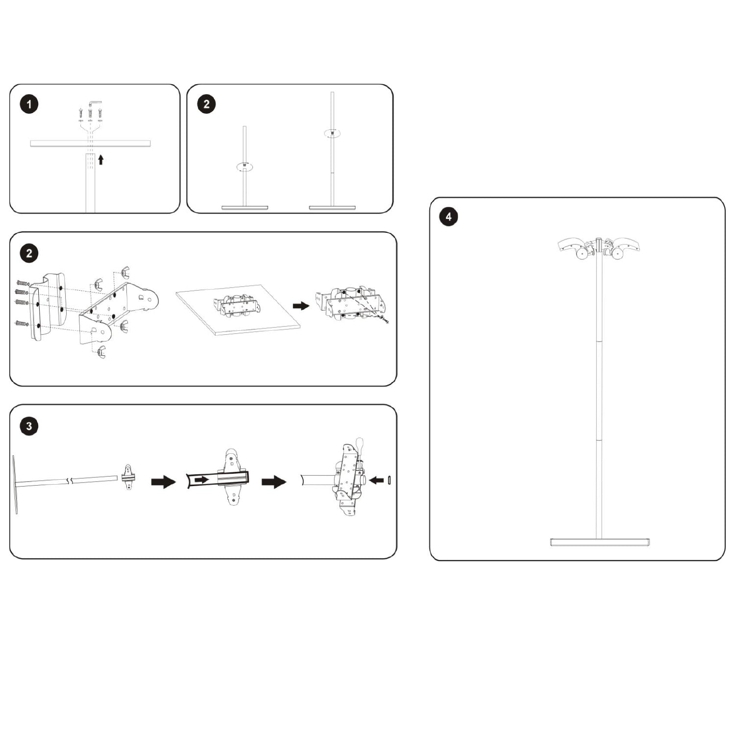 Supporto da terra SINED in acciaio inox 304 per lampade infrarossi